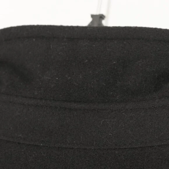 Babaton Cocoon Coat Black Cashmere Wool Funnel Neck Minimal Goth Quiet Lux Coat - Picture 5 of 16